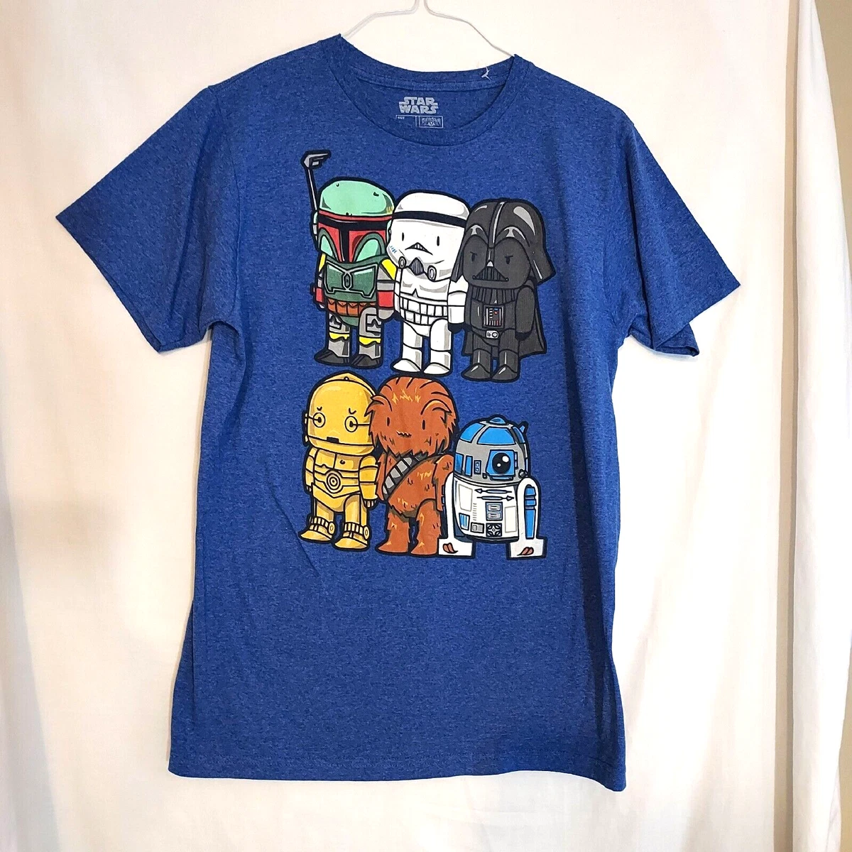 Fifth Sun STAR WARS Graphic T shirt Adult Large Blue eBay