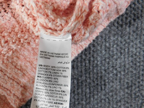 chicos size 1 sweater pink pullover knit v-neck stretch polyester rayon classic - Picture 9 of 16