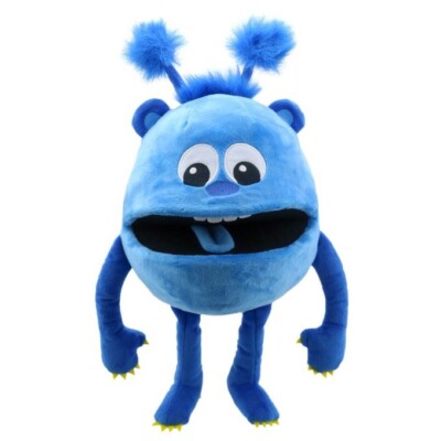 The Puppet Company Baby Monster blaue Handpuppe mit Quietscher - JETZT NUR £