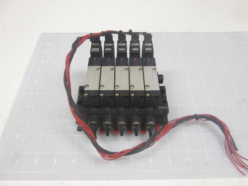 LOT OF 5 KOGANEI A180-4E1-CPLL-26W SOLENOID VALVE T65238