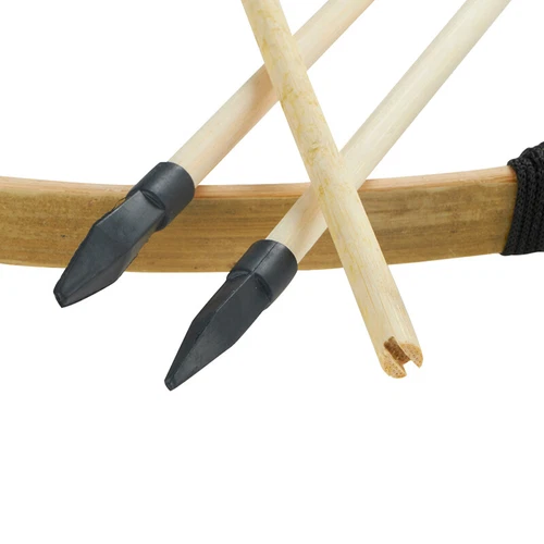 2SET 70cm Kids Archery Wooden Bow Arrow with Quiver Set Garden Target Toys Gift - Picture 8 of 15