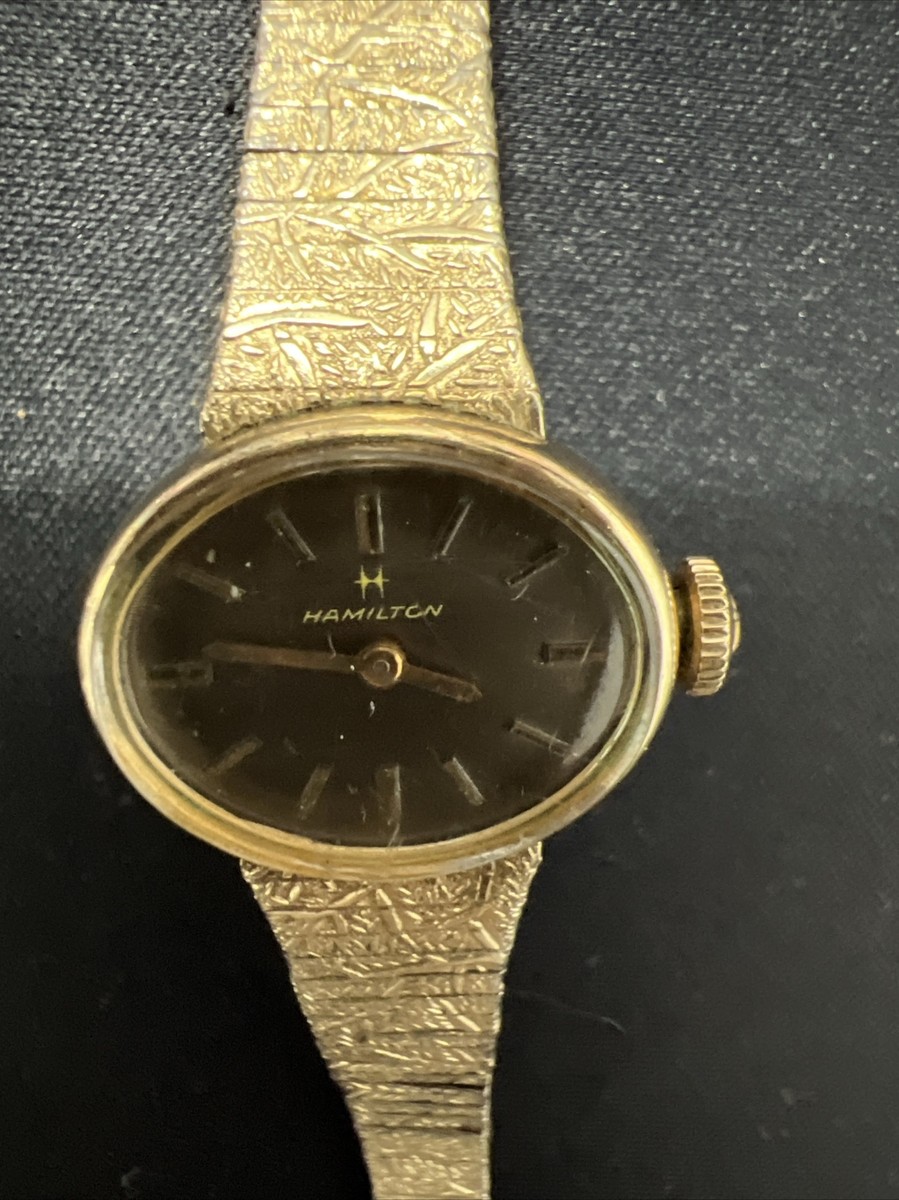 Vintage Hamilton 10K RGP Oval Case Manual Wind Ladies Watch | eBay