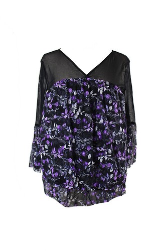 Haut Femme INC International Concepts Taille L - Noir/violet/blanc, Sans Manches, Neuf