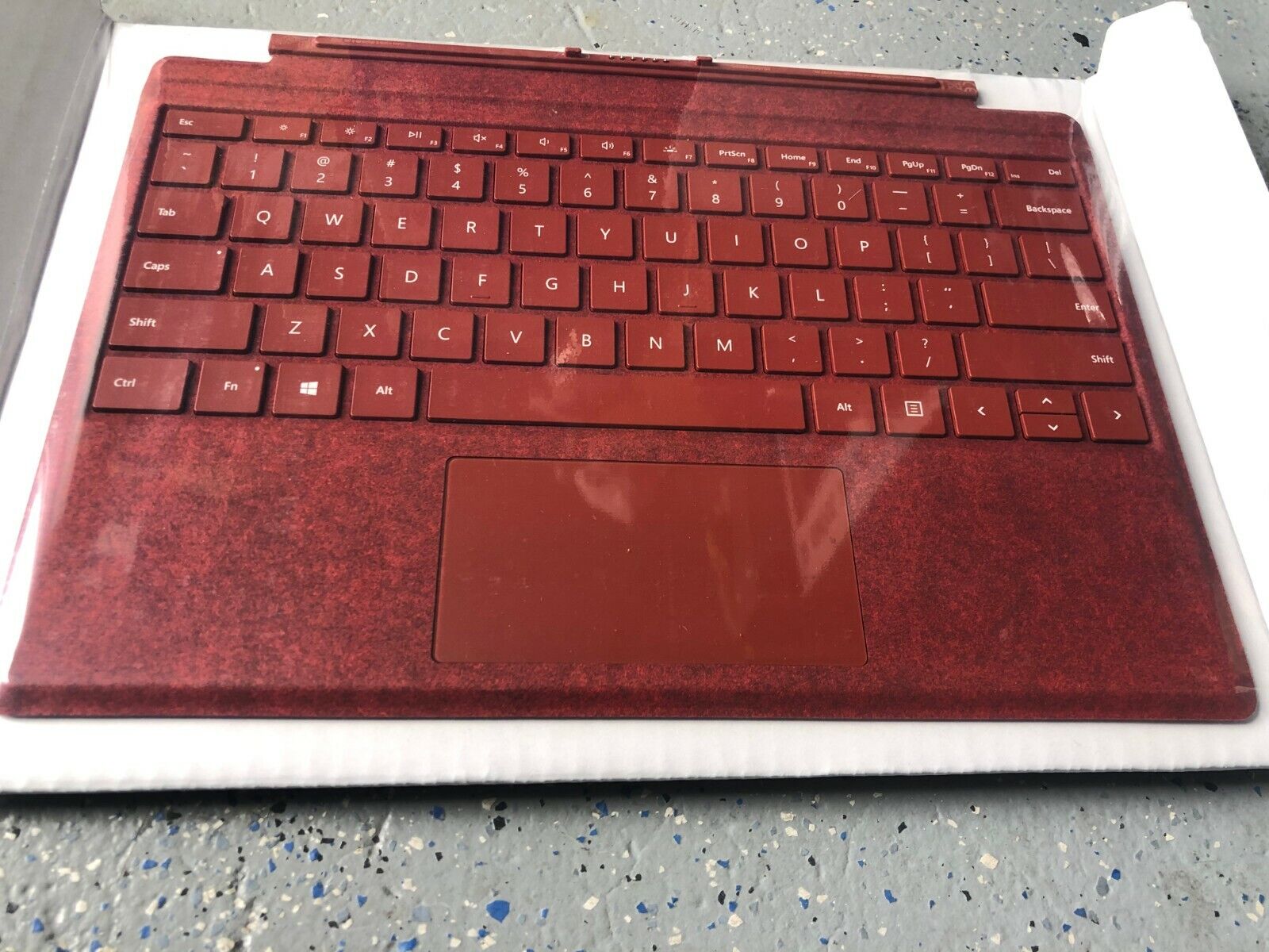 Microsoft - Surface Pro 5, 6, 7 Signature Type Cover - Poppy Red (LA1128)