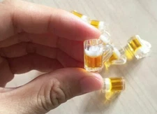 Barbi Dollhouse Miniature Drinks Mini Beer Mugs Liquor Alcohol Dark Lot 👻🧲 6pc