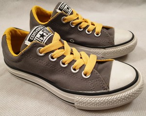 yellow infant converse