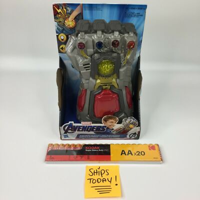 Avengers Endgame Electronic Gauntlet THANOS Roleplay 20 FREE AA BATTERIES NEW