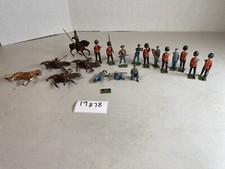 Toy soldier figure lead metal painted military army vintage parts lot 19B78