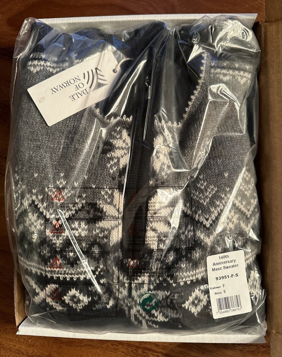 Men Dale Of Norway Fashion Sweater 140Th Anniversary Size SMALL