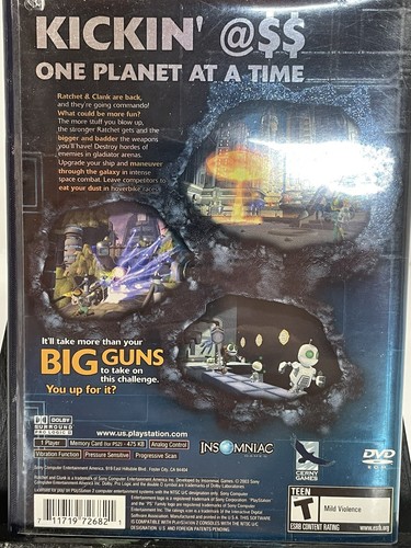 Ratchet & Clank Goin' Commando ORIGINAL (Sony Playstation 2 ps2) w/ Case - Picture 2 of 4