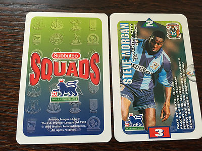 Subbuteo Squads 1996 Trading Card: Coventry City - STEVE MORGAN