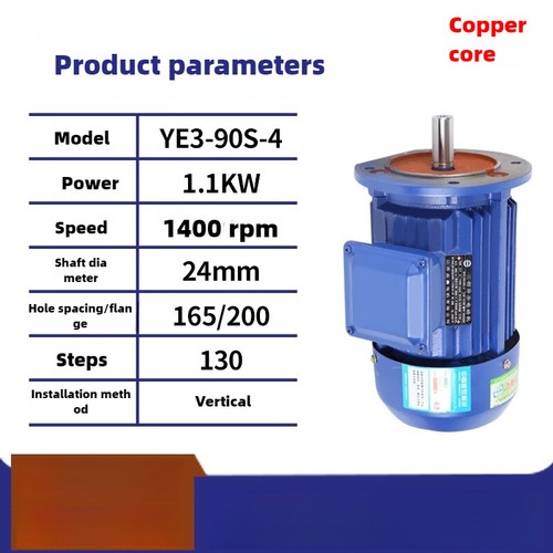 Three-phase Asynchronous Motor 380V Vertical French Standard Copper Wire - Picture 11 of 21
