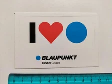 STICKER I LOVE BLAUPUBKT BOSCH GROUP STICKER STICKER VINTAGE 80s ORIGINAL