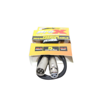 Pro X 5 Ft. Balanced XLR3-F to XLR3-M Premium Audio Microphone Cable