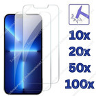 Lot Tempered Glass Screen Protector For iPhone 16 15 14 13 12 11 X Xr Xs Max 8 7