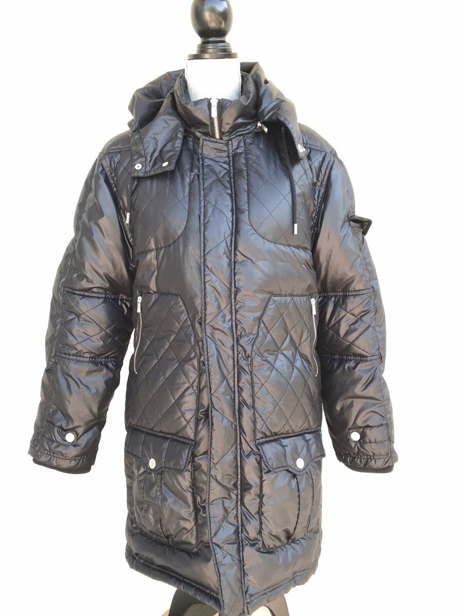 TRIPLE FIVE SOUL NYC New York City Black Puffer Down Men’s Hoodie Jacket  Small