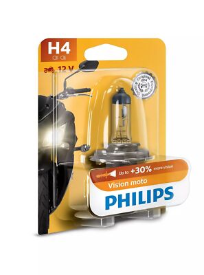 Philips H4 12V 60/55W P43t MotoVision +30% 1st. Blister