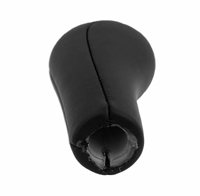 Botão de câmbio de couro genuíno BMW E30 E34 E36 E46 5 velocidades estilo oval 25117500299 - Imagem 3 de 4