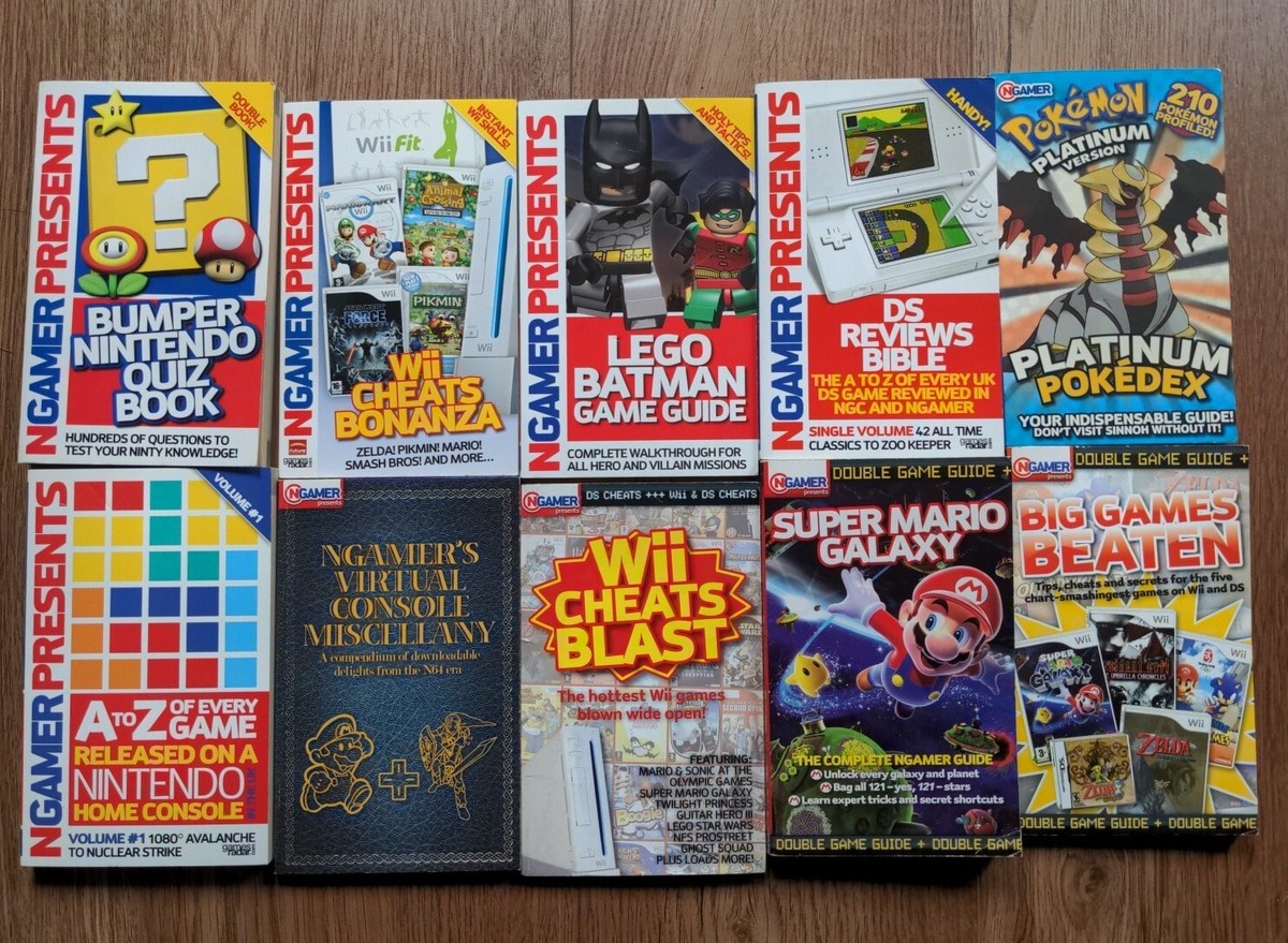 10x Nintendo Gamer Wii And DS Cheats And Guides Bundle UK