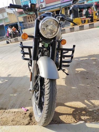 Royal Enfield Black Air fly Engine Crash Guard Meteor/New Classic/New bullet 350 - Picture 3 of 7