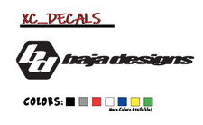 Baja Designs X2 Pair Vinyl Decal Sticker Graphics Logo Lightbar Off Road Utv