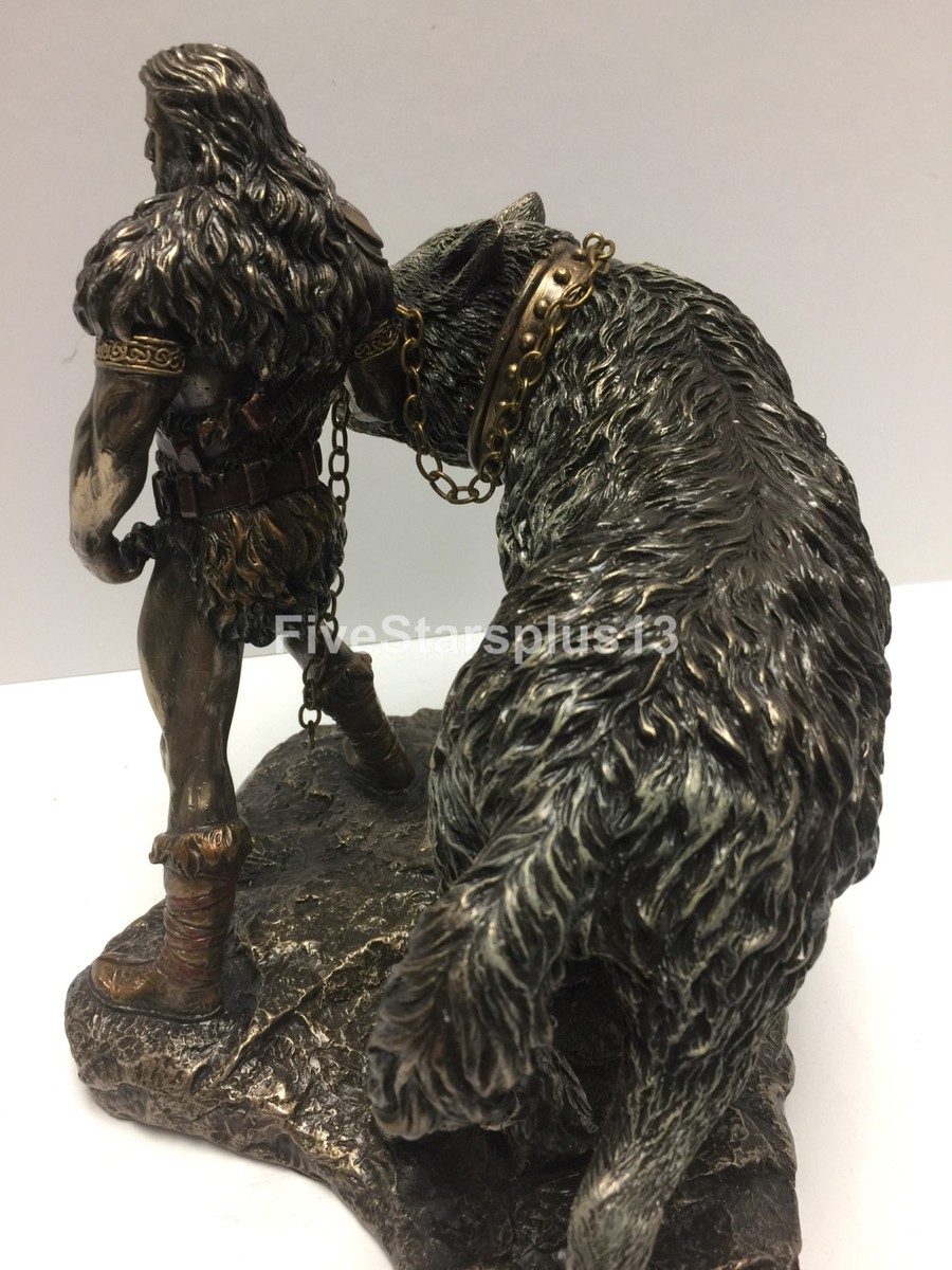 Veronese Design Giftware & Lifestyle - Norse God Tyr and the Binding of Fenrir bronzed figurine Veronese Design Giftware & Lifestyle - Norse God Tyr and the Binding of Fenrir bronzed figurine