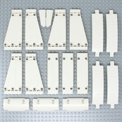 Lego Technic Steine 18x weiß nietenlose Paneele und Verkleidungen Teile NEU