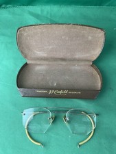 Antique Wire Eyeglasses Artcraft 1/10 12k Gold Filled w/Case HEXAGON