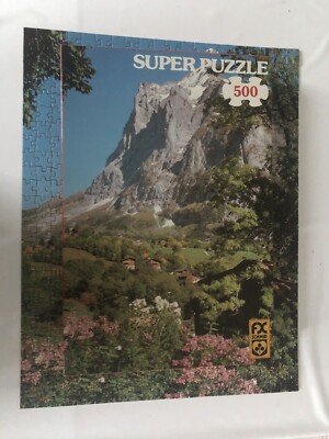 Puzzle Grindelwald Wetterhorn Schweiz 500 Teile Schmidt 97723 Komplett Vintage