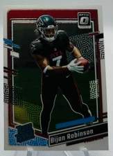 2023 Panini Optic Rated Rookies Bijan Robinson Atlanta Falcons Rc #206