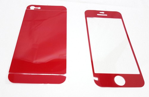 Iphone 5/5s Front & Back Coloured Stickers Wrap Skin Cover Screen Protected - Picture 10 of 11