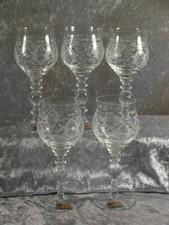 Bohemia Kristallglas 5er Set edle Sherrygläser Südweinglas Süssweinkelch