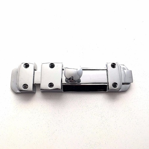 Heavy Duty Polished Chrome Strong Security Door Surface Slide Bolt- 6" / 152mm - 第 1/1 張圖片