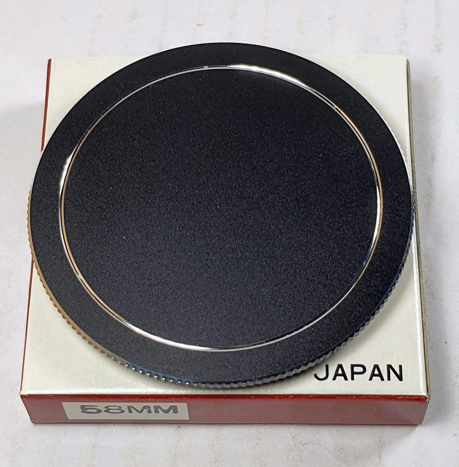 58mm Metal Front Lens Cap Screw-in 58 mm High Quality E58 Rare Japan made - Image 3 of 4