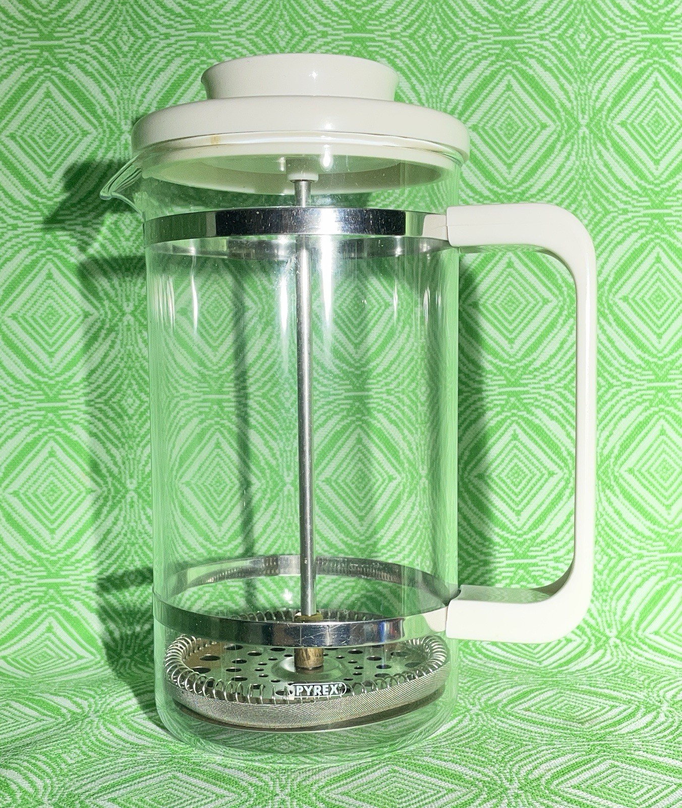 Coffee Maker ☕ Glass & White Lid | Complete Mcm