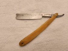 Vintage/Antique B. WORTH & SONS SHEFIELD HORN straight razor SHAVE READY