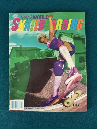 VINTAGE TRANSWORLD SKATEBOARDING MAGAZINE OCTOBER 1986 Tony Hawk Cover **Rare**