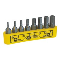 C.K T4524 T4524 Bit-Set 8Teilig Innen-Sechskant