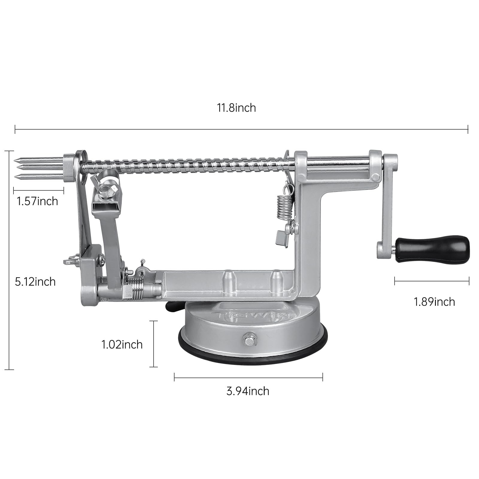 Tigwin Apple Peeler Corer Gray | eBay