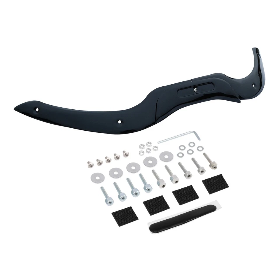 Parabrisas negro de 9,5"" apto para Harley Road Glide FLTR 2004-2013 Foto 4 de 4