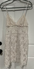 Victoria's Secret Women's White Floral Lace V-Neck Adjustable Chemise, Size L — photo 1