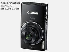 Good Condition Canon PowerShot ELPH 350 HS/IXUS 275 HS Digital Camera W/SD Card