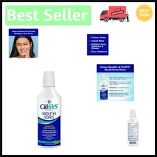 Gentle 16 oz Alcohol-Free Mouthwash - Heals Canker Sores with Mint Freshness