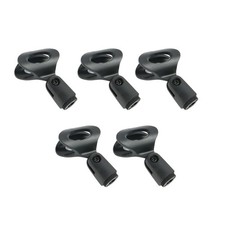5 Pack Universal Microphone Clips Clamp Holder For Wired / Wireless Mic Stand