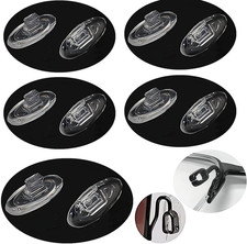 Push in Glasses Nose Pads,5 Pairs Eyeglasses Replacement Nose Piece,Oval Soft Si