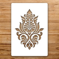 Floral Detailed Large Reusable Wall Stencil For Painting DIY Home Decor Template