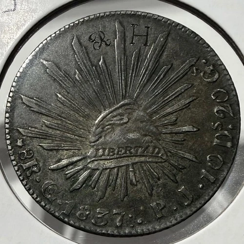 1837 Mexico 8 Reales — photo from the most recent tracked eBay sale