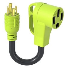 30 Amp to 50 Amp RV Generator Adapter Cord,NEMA L14-30P L14-30P/14-50R/1FT
