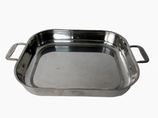 All-Clad 15” x 12” x 3” Stainless Steel Roasting Pan with Handles Baking Pan