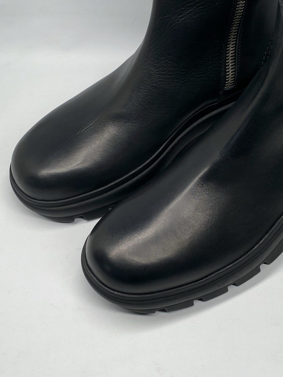 Jil Sander Leather Zip Ankle boots size 41/us size 8 Retail $1360